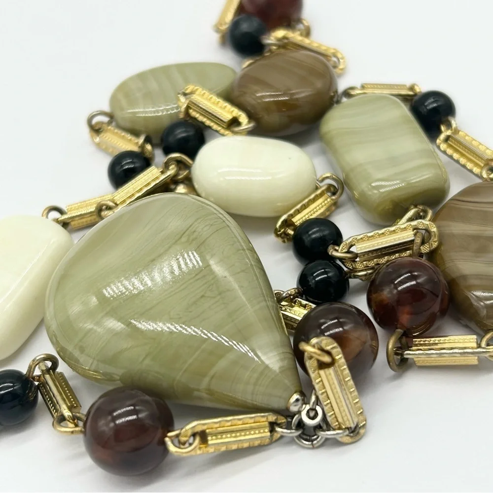 Les Bernard Vintage Gem Pendant Necklace